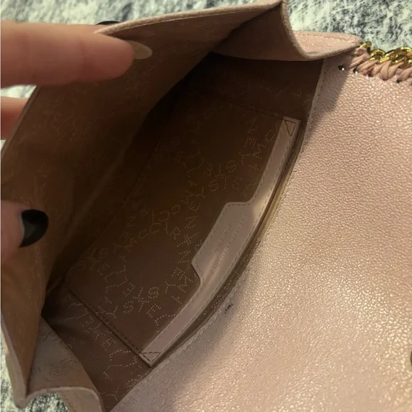 REAL STELLA MCCARTNEY Elegant Pink Chain Shoulder Bag